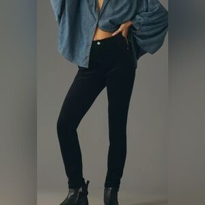 Pilcro deep navy high rise skinny jeans